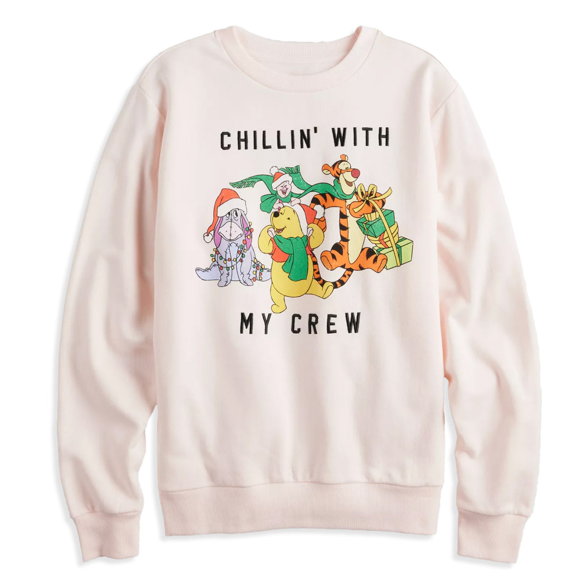 Disney's Pooh & Friends Women's Crewneck Sweatshirt Chillin With My Crew