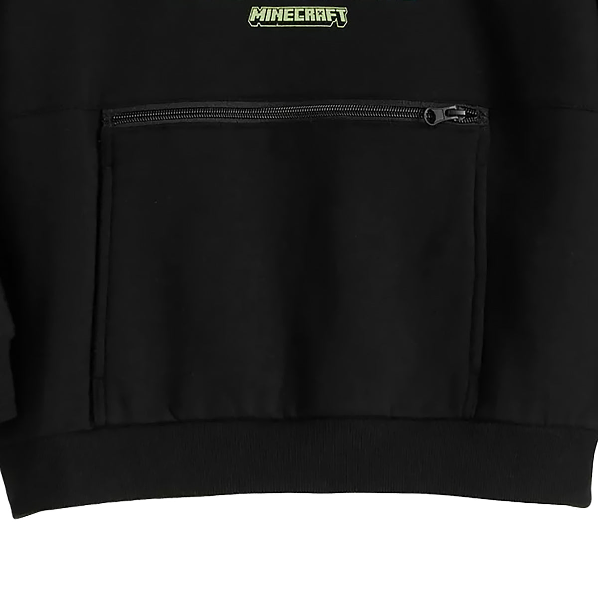 Minecraft Creeper Boys' Pullover Hoodie with Kangaroo and Zip Pocket