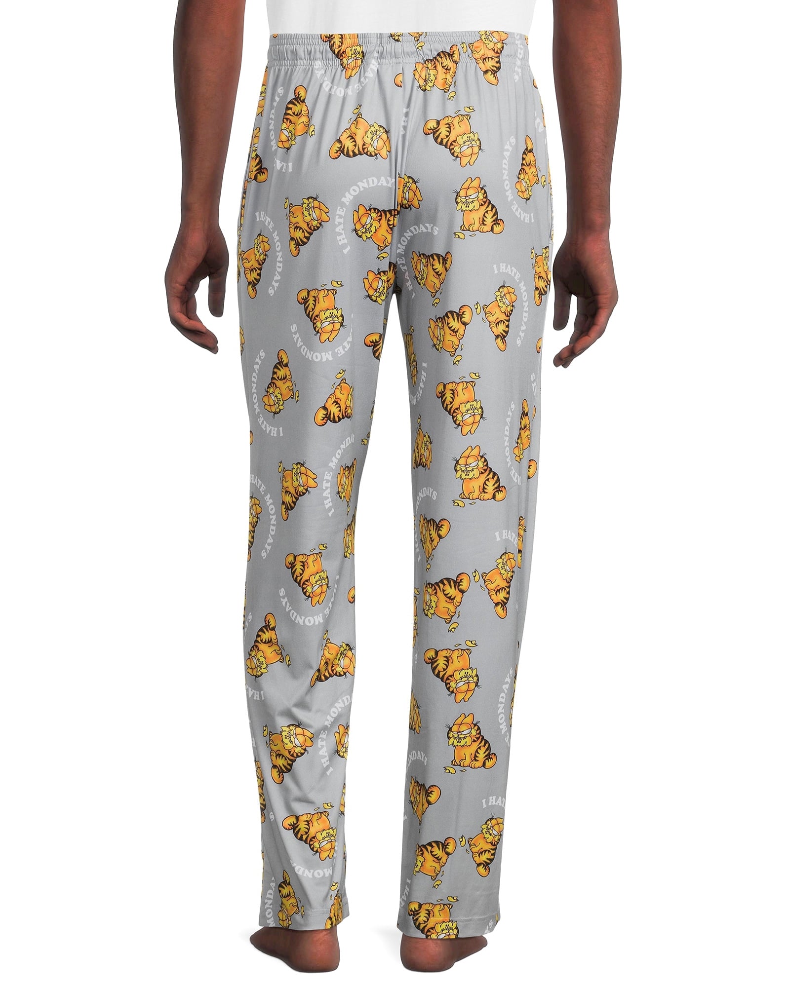 Garfield Men’s Sleep Bottoms I Hate Mondays Graphic Lounge Pajama Pants