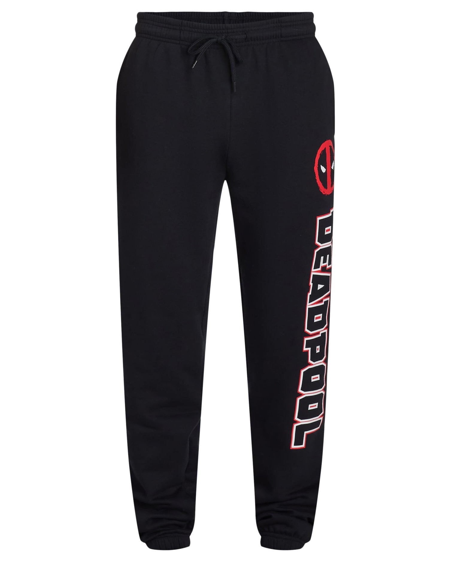 Marvel Deadpool Sweatpants Men's Logo Design Fleece Jogger Pants