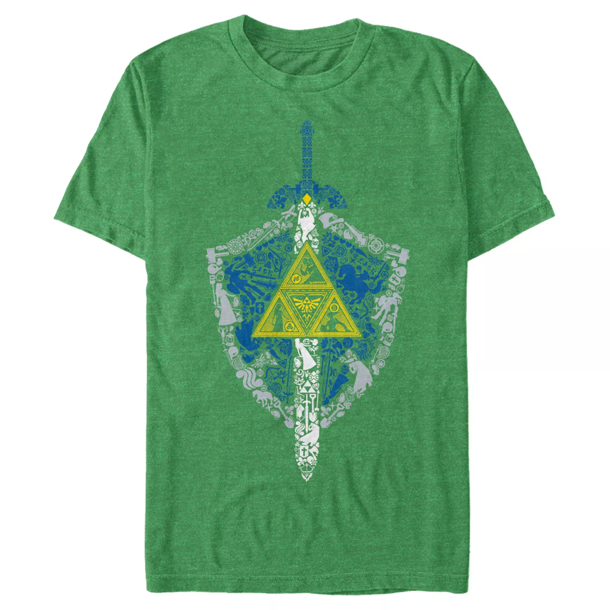 The Legend of Zelda T-Shirt Men's Triforce Graphic Short Sleeve Tee
