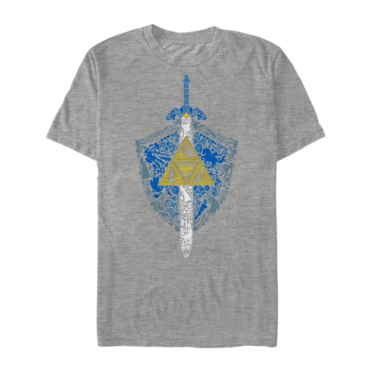The Legend of Zelda T-Shirt Men's Triforce Graphic Short Sleeve Tee