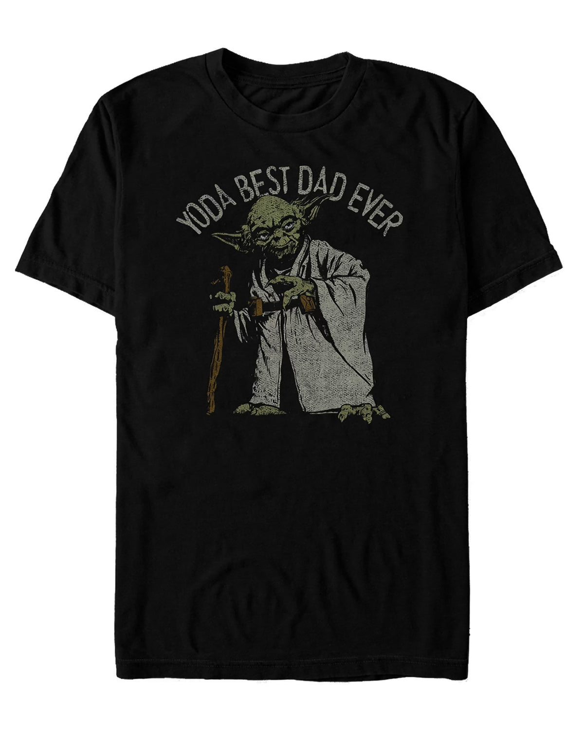 Star Wars T-Shirt Men's Yoda Best Dad Ever Graphic Short Sleeve Tee