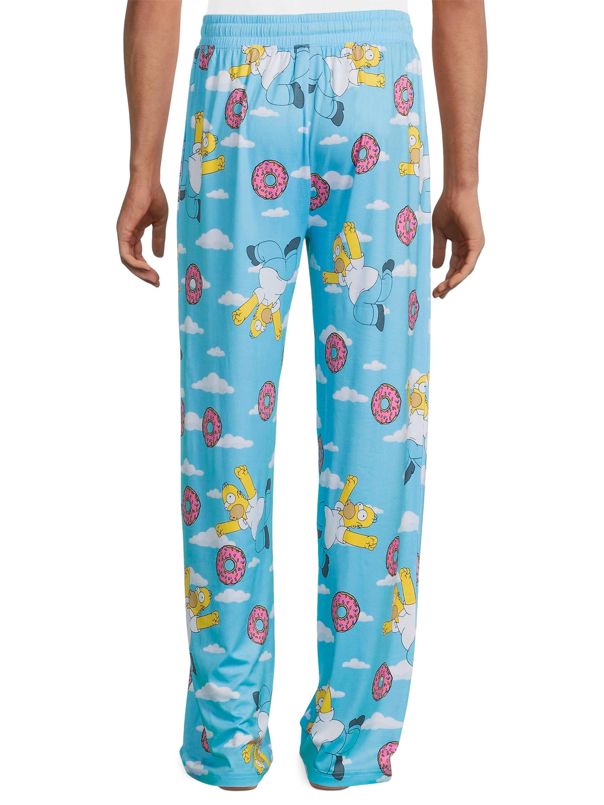 The Simpsons Pajama Pants Men's Homer Simpson In The Sky Lounge PJ Bottoms
