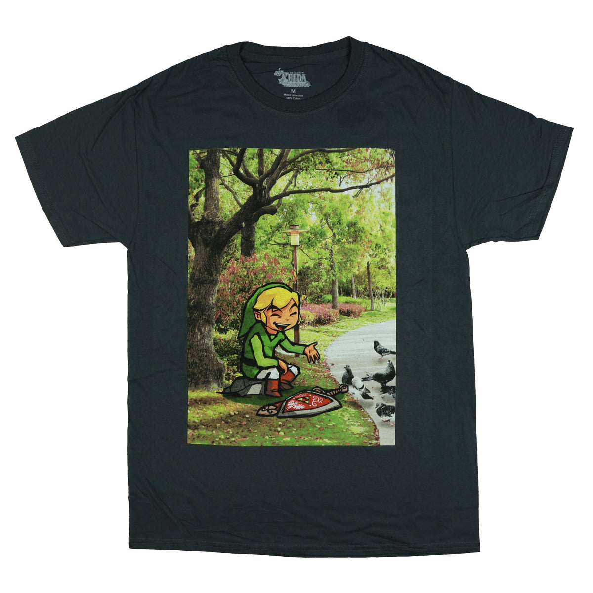 The Legend of Zelda T-Shirt Men's Link in The Park Short Sleeve Tee