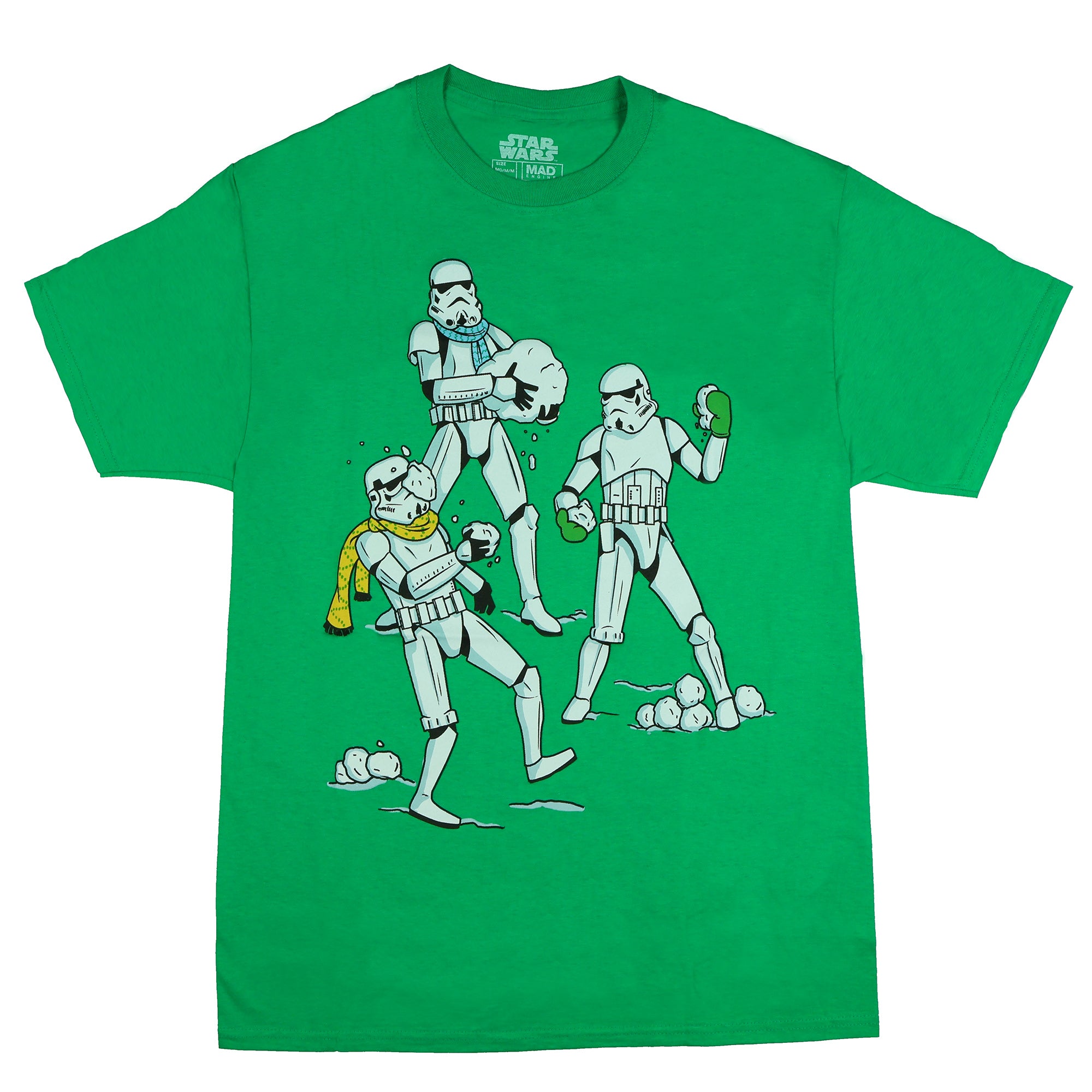 Star Wars Shirt Men's Stormtrooper Snowball Fight Short Sleeve Tee