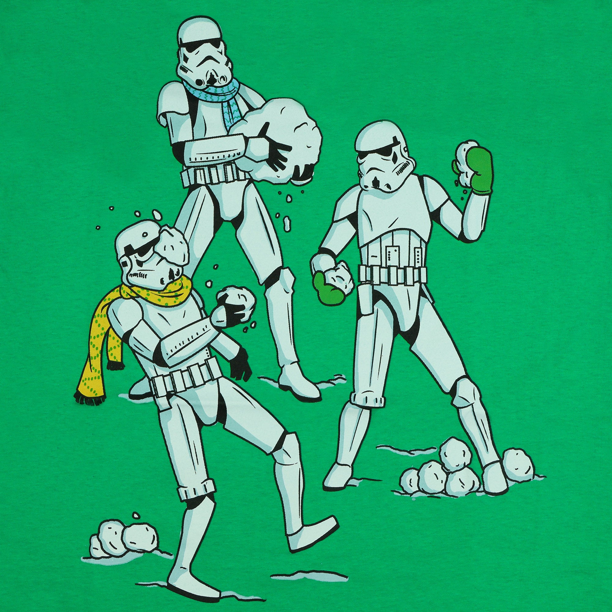 Star Wars Shirt Men's Stormtrooper Snowball Fight Short Sleeve Tee