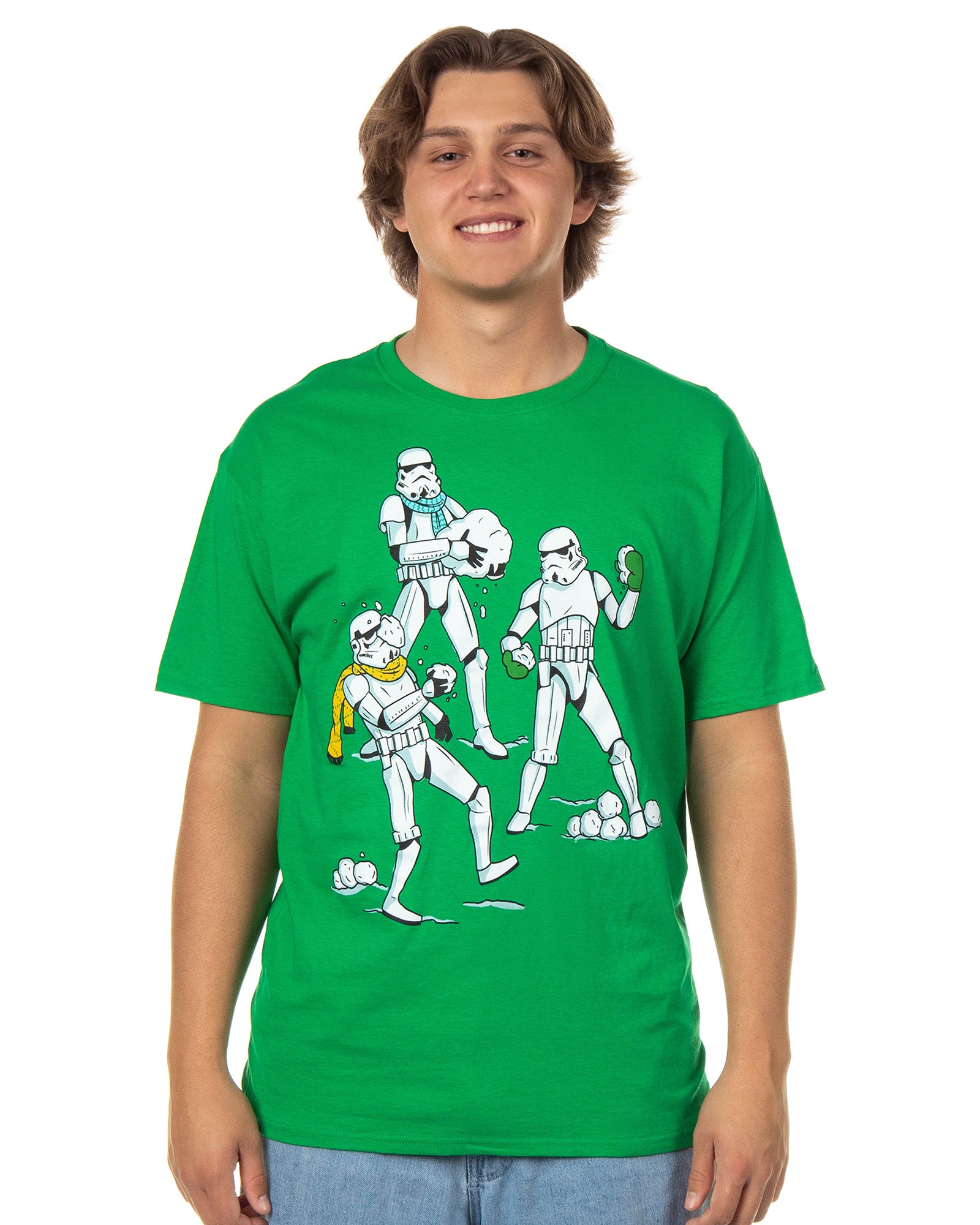 Star Wars Shirt Men's Stormtrooper Snowball Fight Short Sleeve Tee