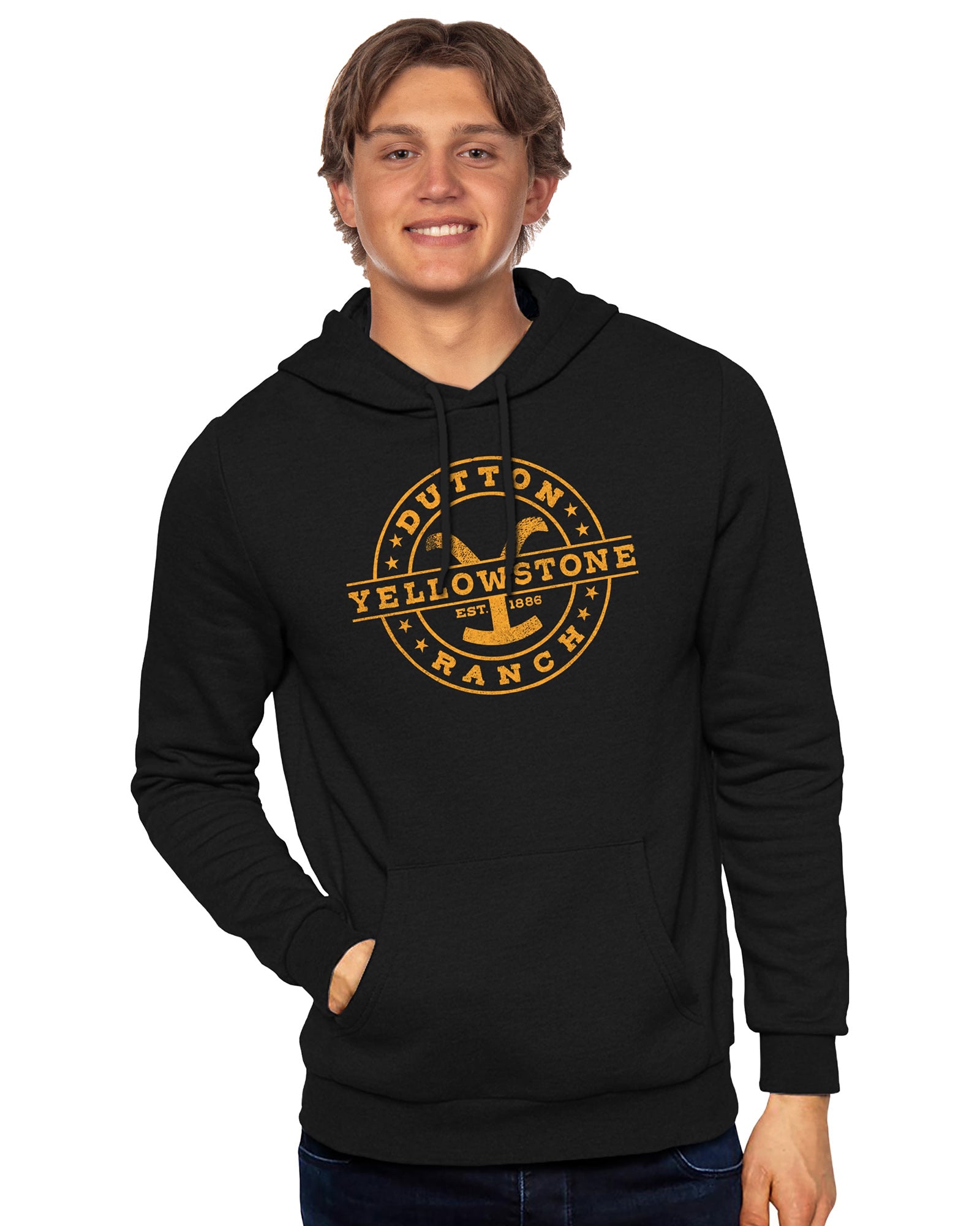 Yellowstone Hoodie Men's Dutton Ranch Brand Long Sleeve Sweatshirt