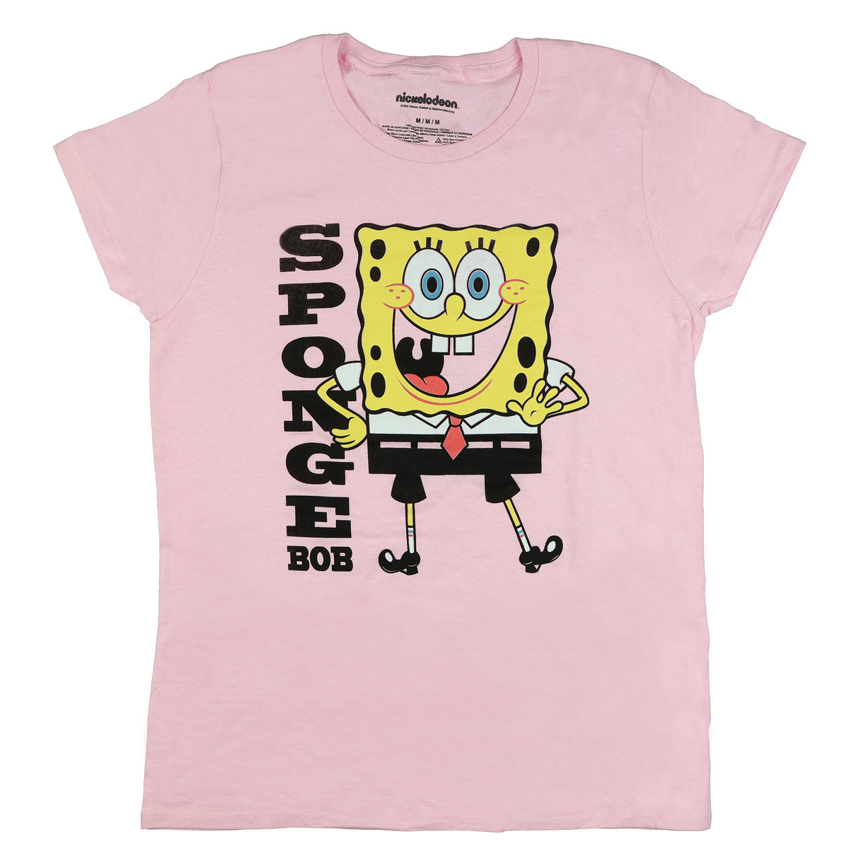 SpongeBob Squarepants T-Shirt Women's Hands On Hips Character Design Tee
