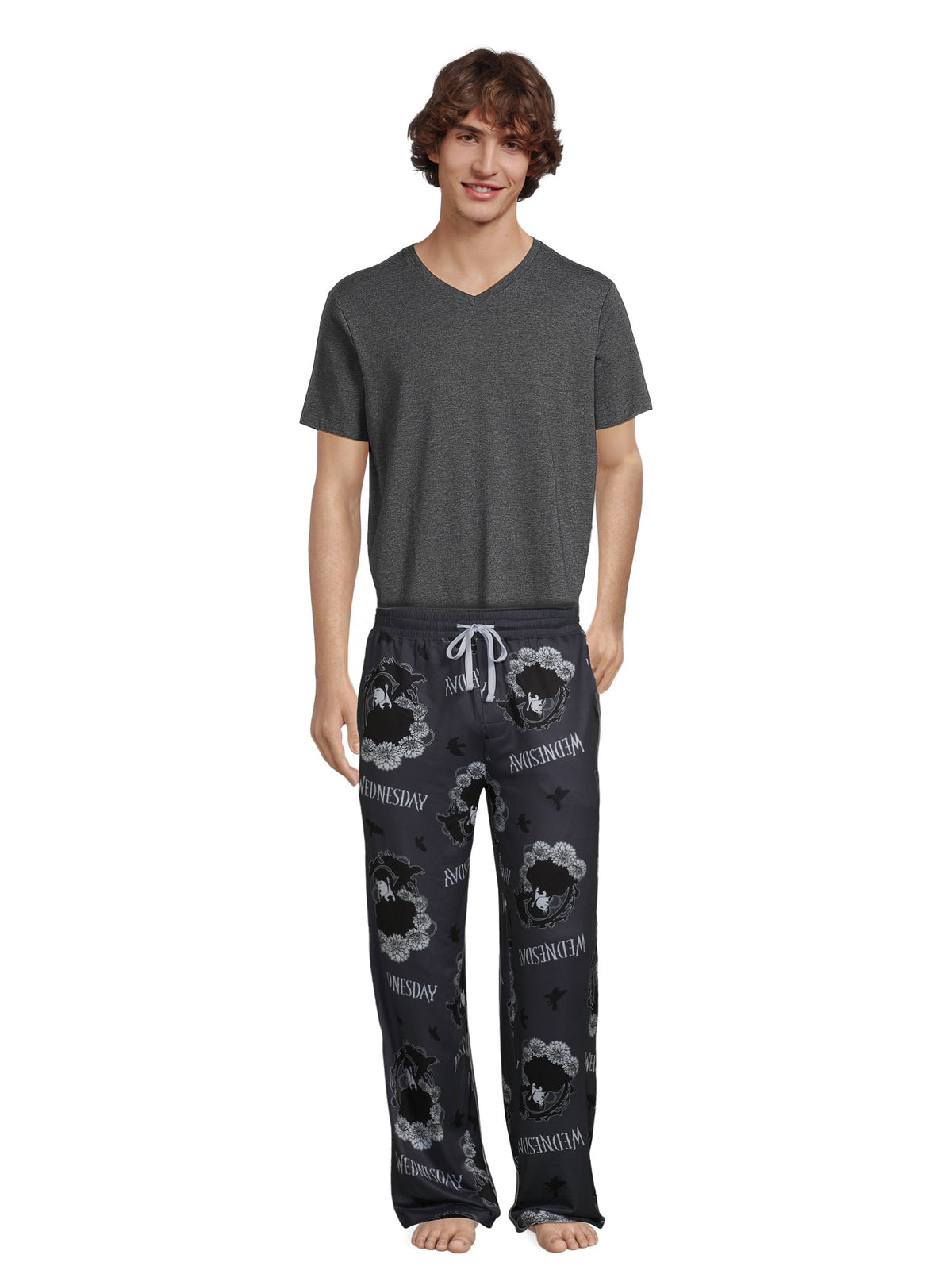 Wednesday Pajamas Men's Character Inspired Design Lounge Sleep Pants
