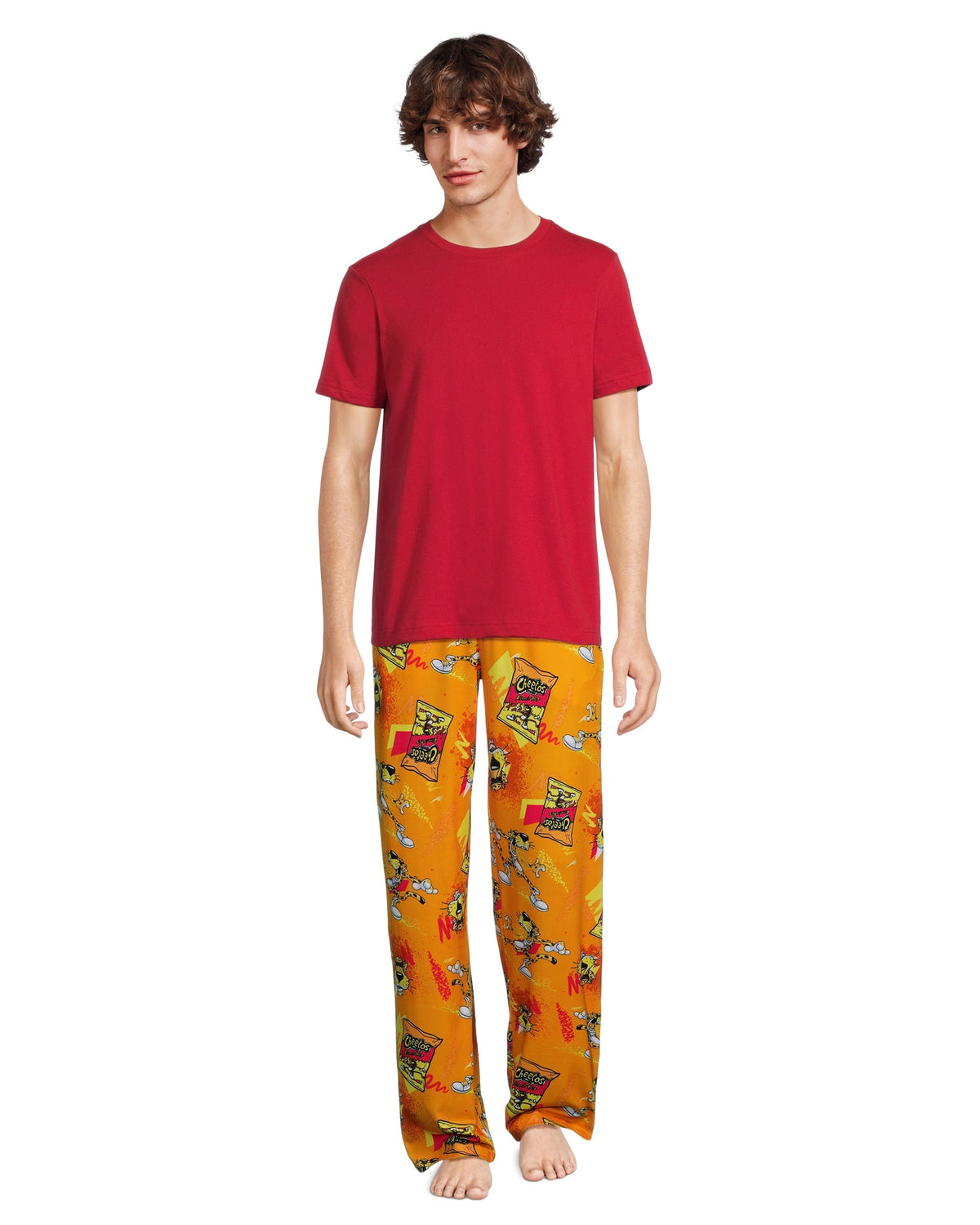 Cheetos Pajamas Men's Flamin' Hot Chester Cheetah Lounge Sleep Pants