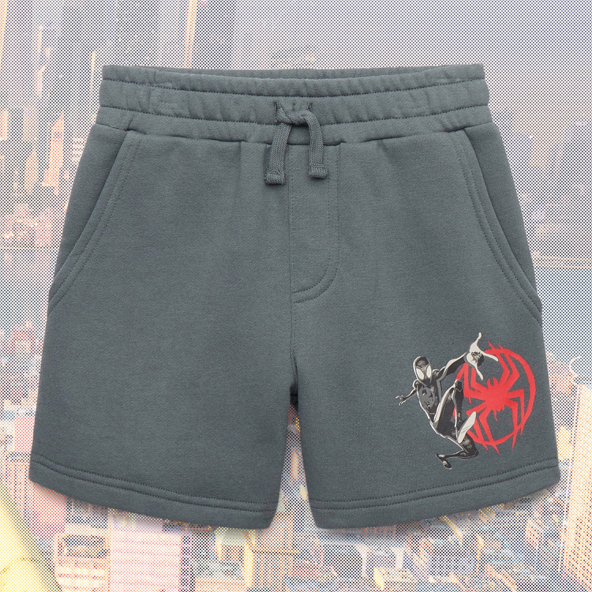 Marvel Spider-Man Boys' Drawstring Casual Sweat Shorts
