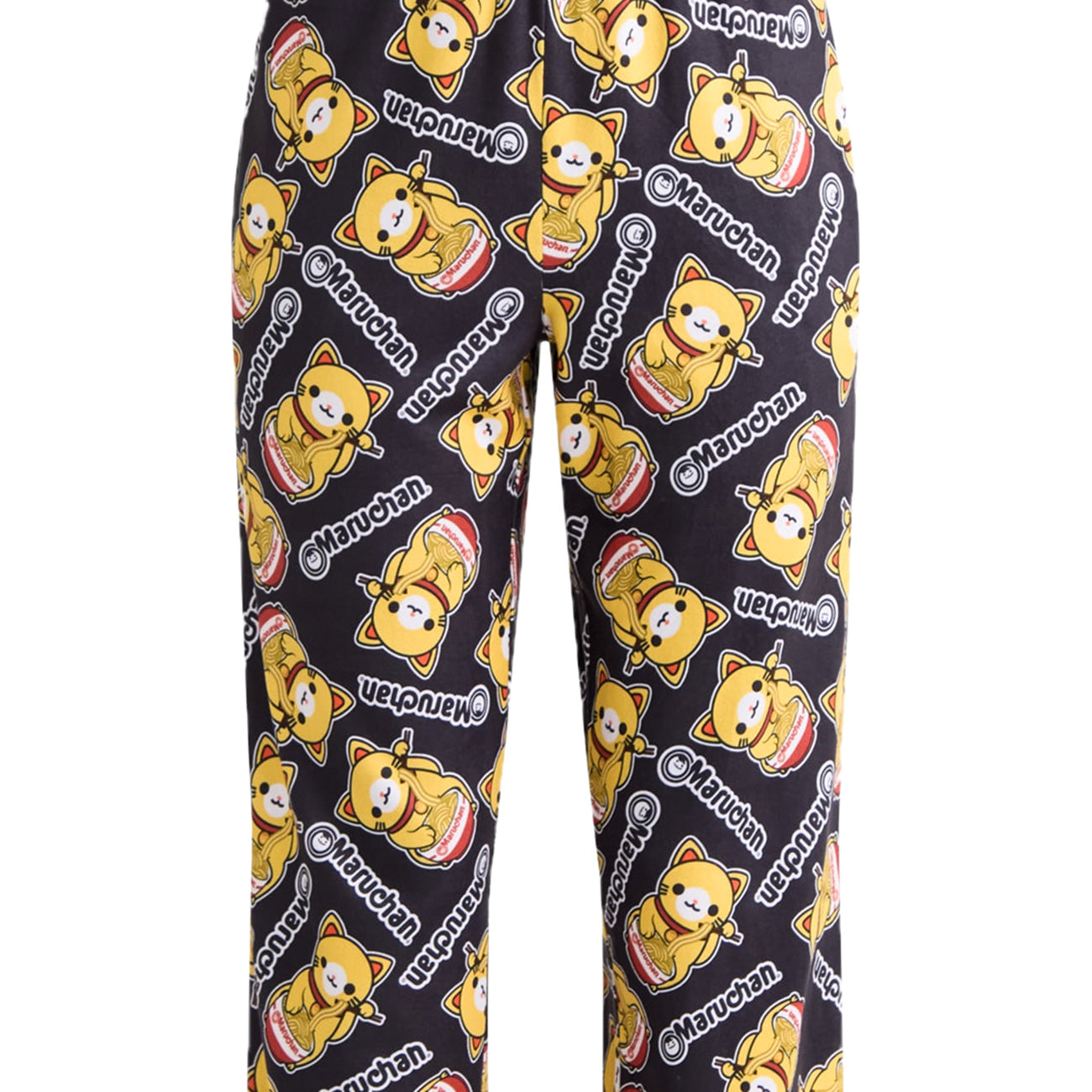 Maruchan Pajamas Women's Yummy Ramen Cat Allover Design Lounge Sleep Pants