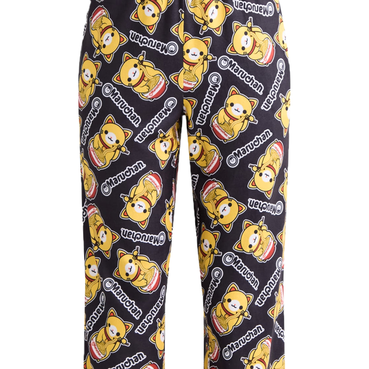 Maruchan Pajamas Women's Yummy Ramen Cat Allover Design Lounge Sleep Pants