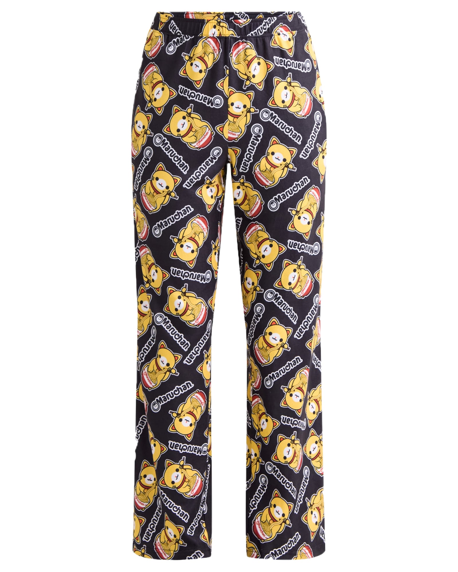 Maruchan Pajamas Women's Yummy Ramen Cat Allover Design Lounge Sleep Pants