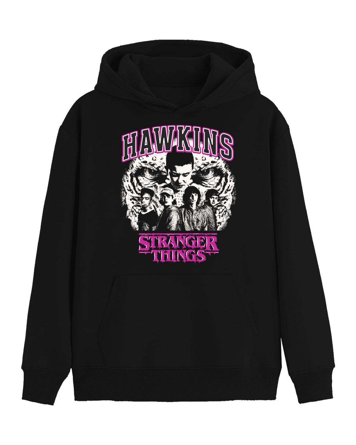 Stranger Things Hoodie Men's Hawkins Cast Design Pullover Sweatshirt
