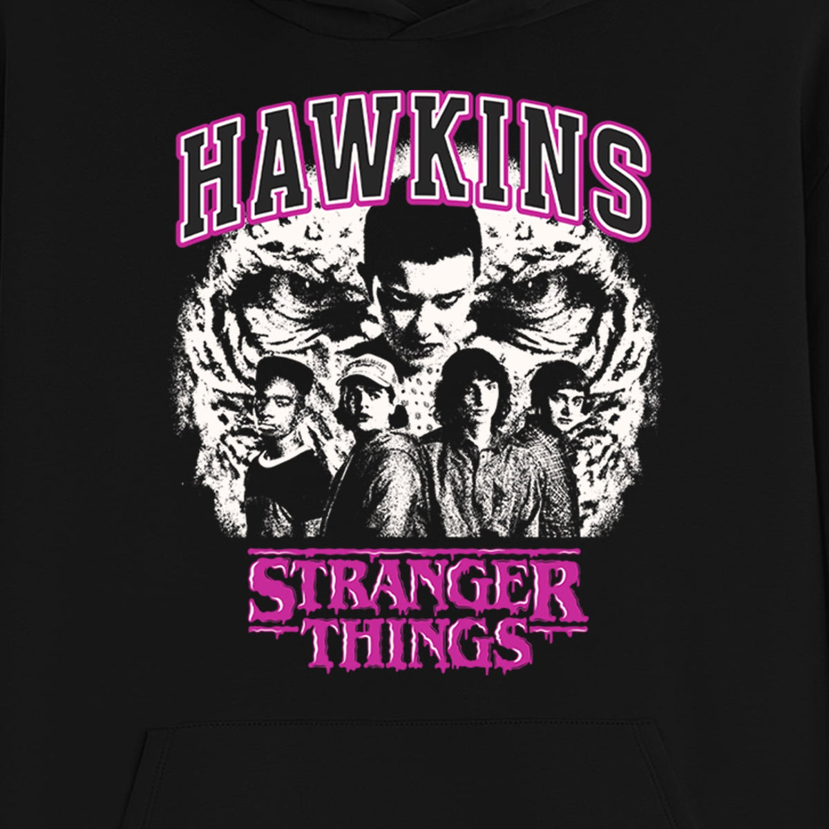 Stranger Things Hoodie Men's Hawkins Cast Design Pullover Sweatshirt