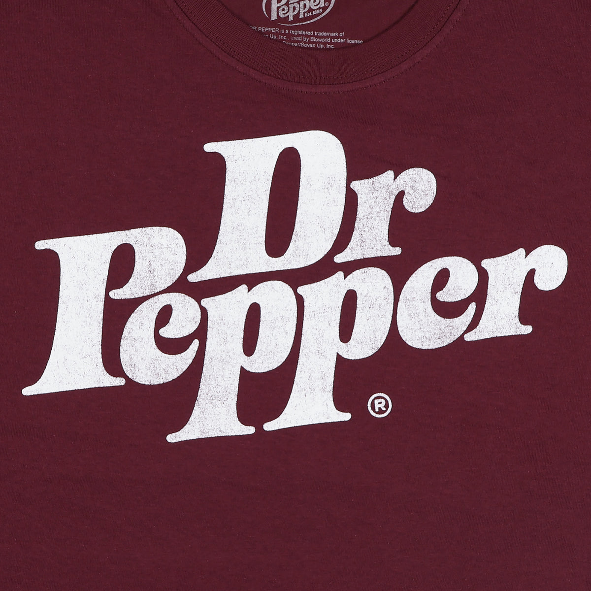 Dr. Pepper Shirt Men's Destressed Logo Short Sleeve Graphic Tee