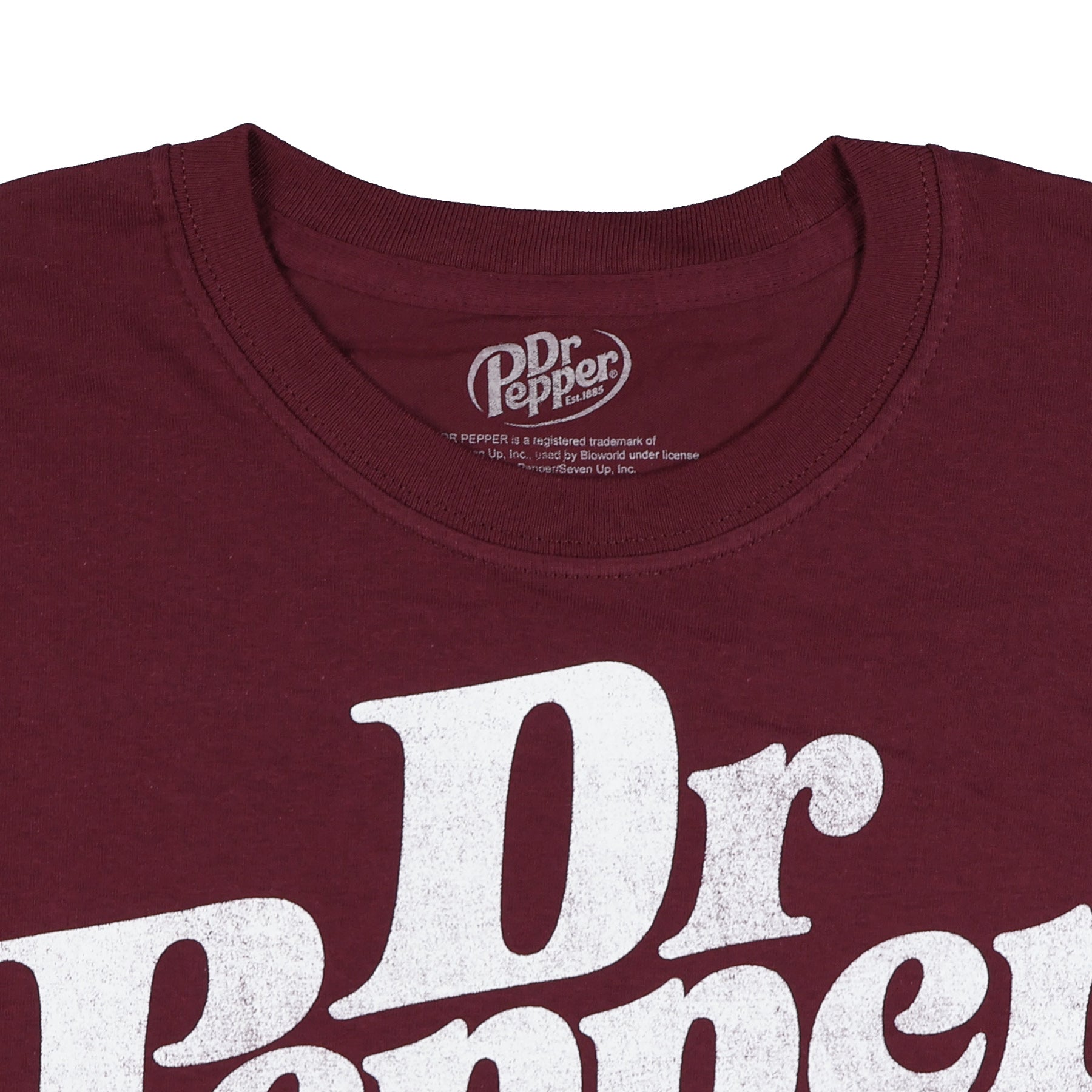 Dr. Pepper Shirt Men's Destressed Logo Short Sleeve Graphic Tee