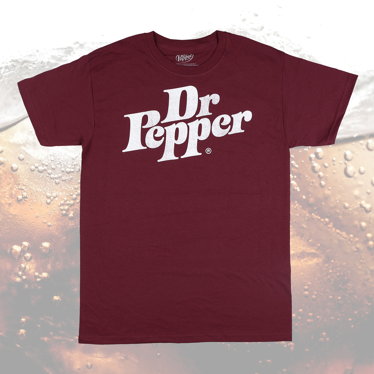 Dr. Pepper Shirt Men's Destressed Logo Short Sleeve Graphic Tee