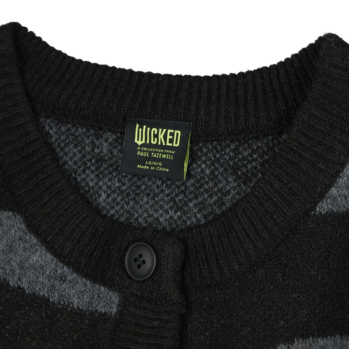 Wicked Sweater Women's Button Up Elphaba and Glinda Knit Sweatshirt