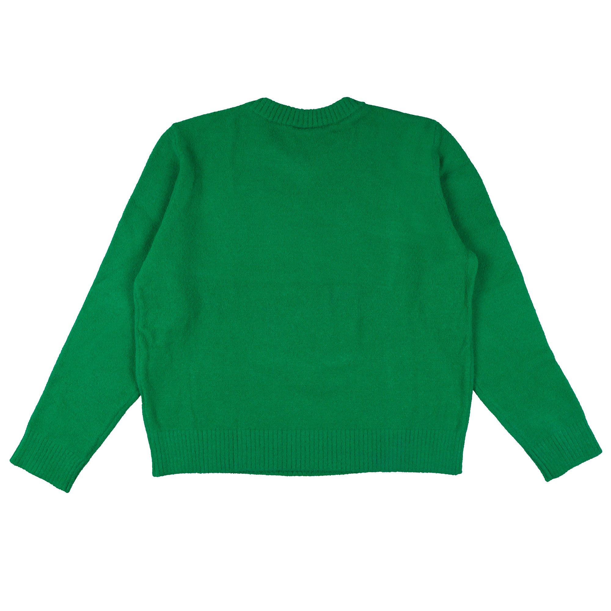 Wicked Sweater Women's W Logo Design Ribbed Pullover Knit Crewneck