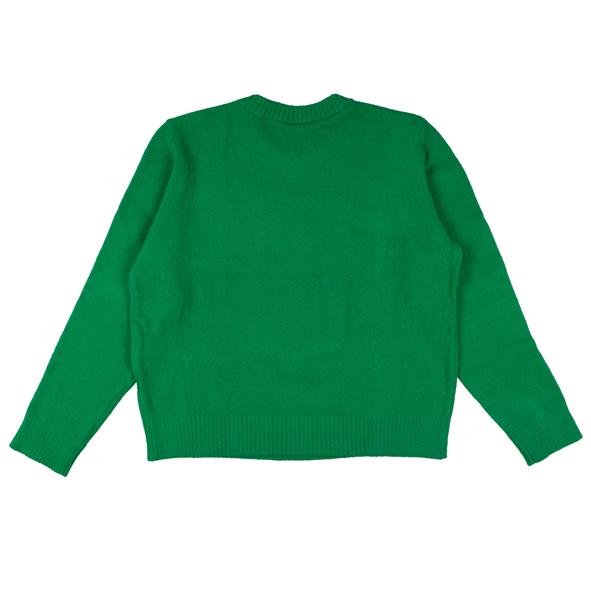 Wicked Sweater Women's W Logo Design Ribbed Pullover Knit Crewneck