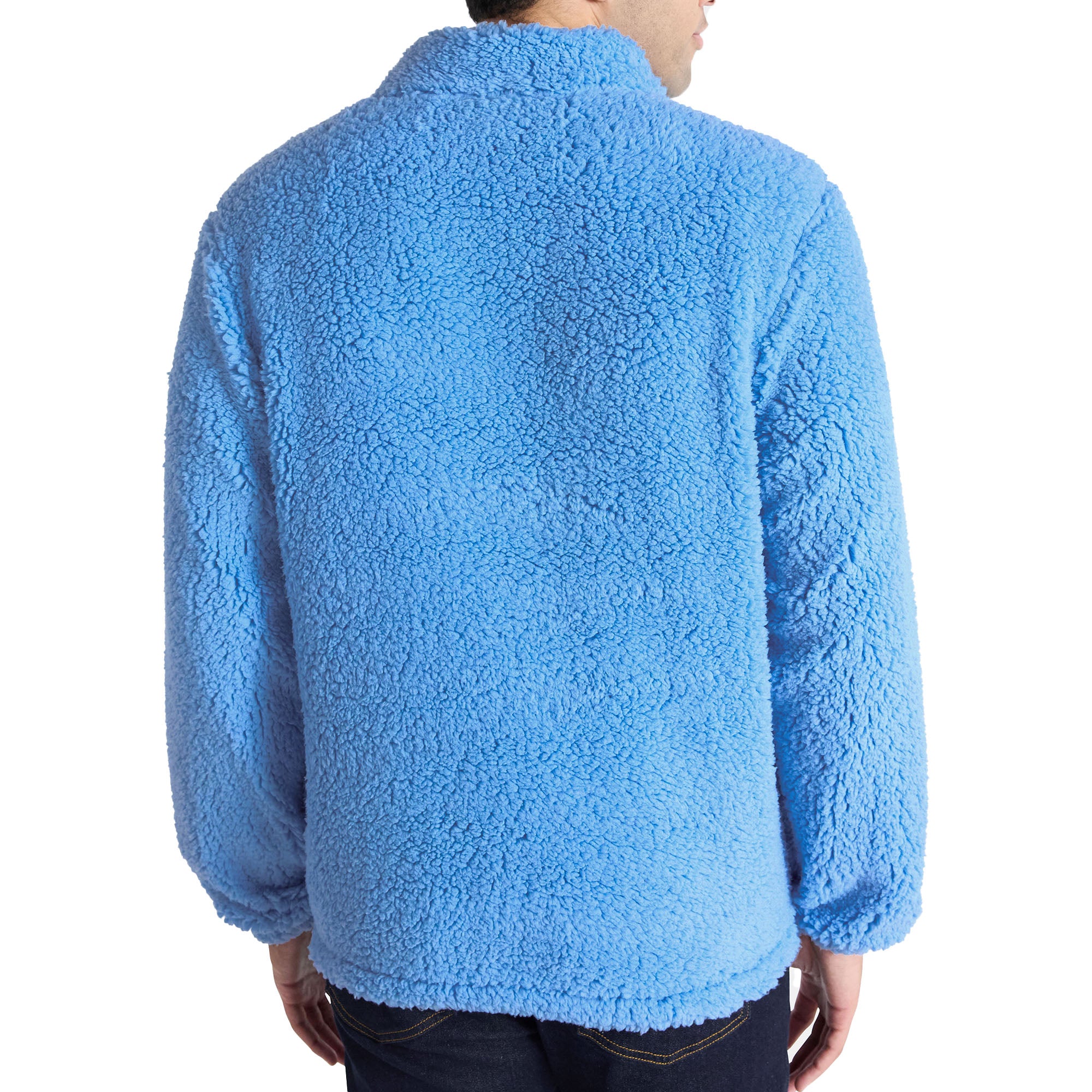 Bluey Sweatshirt Men's Half Zip Up Big Face Costume Fleece Pullover