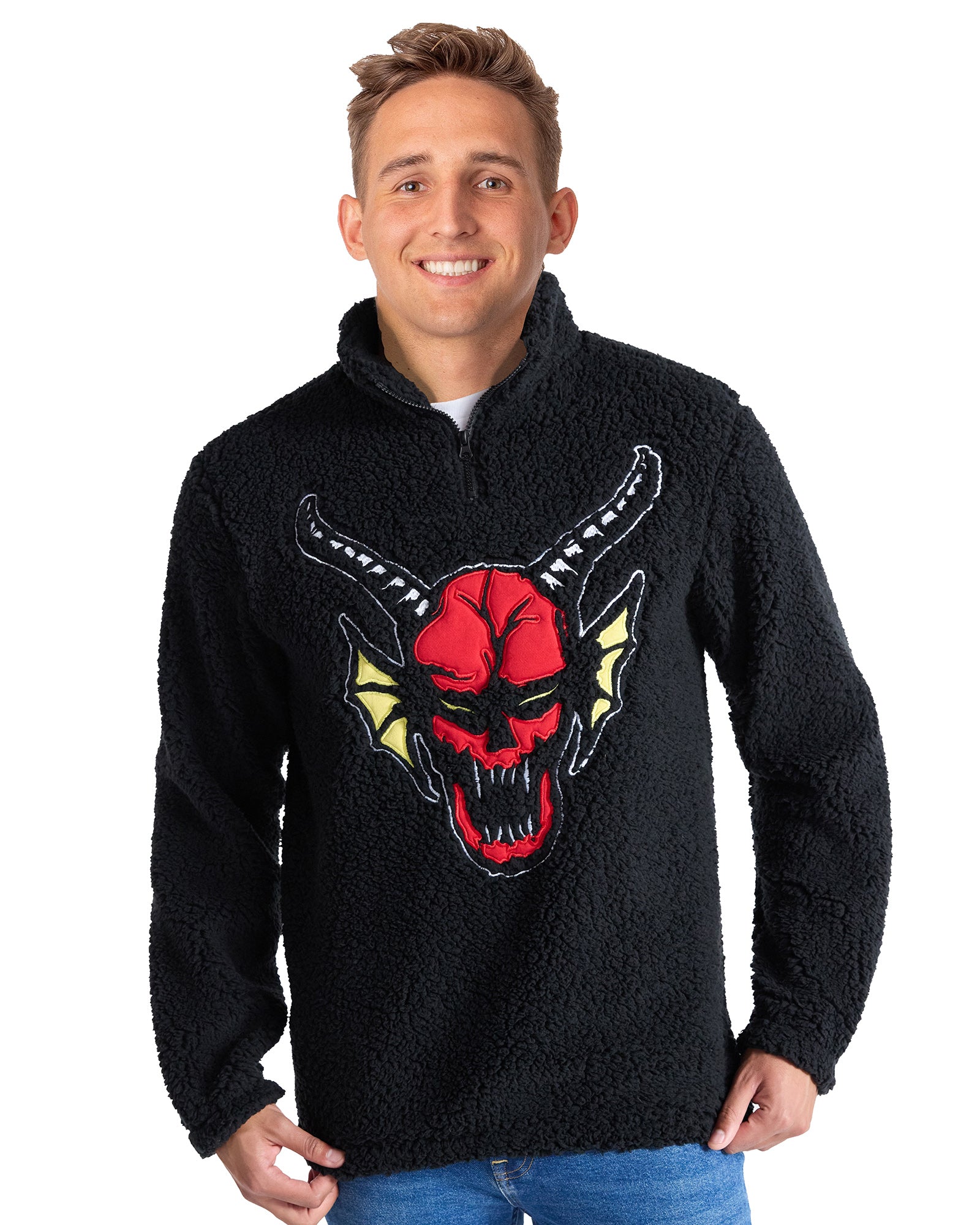Stranger Things Sweatshirt Men's Hellfire Club Embroidered logo Pullover