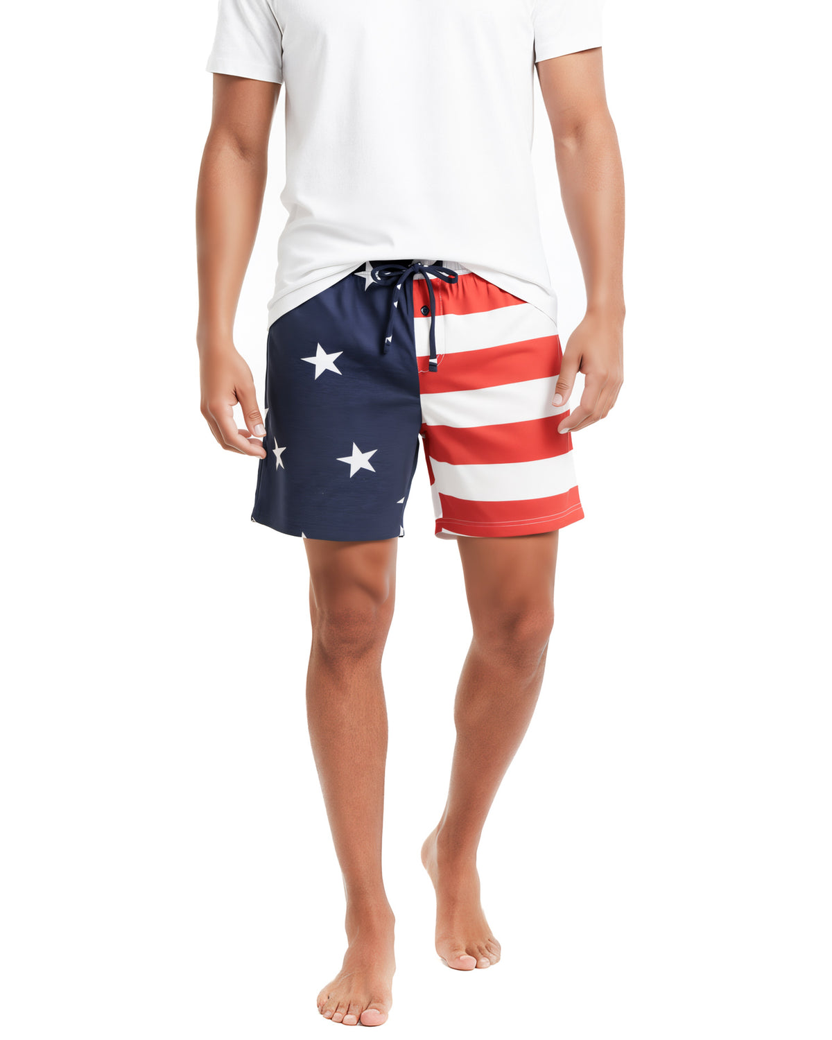 Stars And Stripes Men's Shorts Patriotic Flag Summer Lounge Bottoms