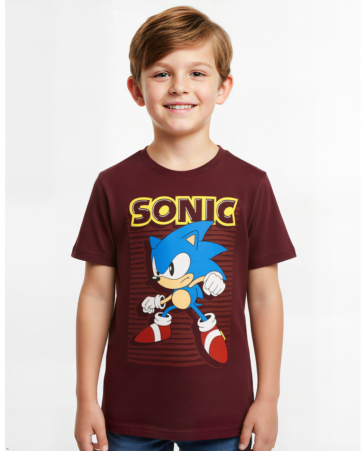 Sonic The Hedgehog Shirt Boy's Video Game Character Short Sleeve Tee