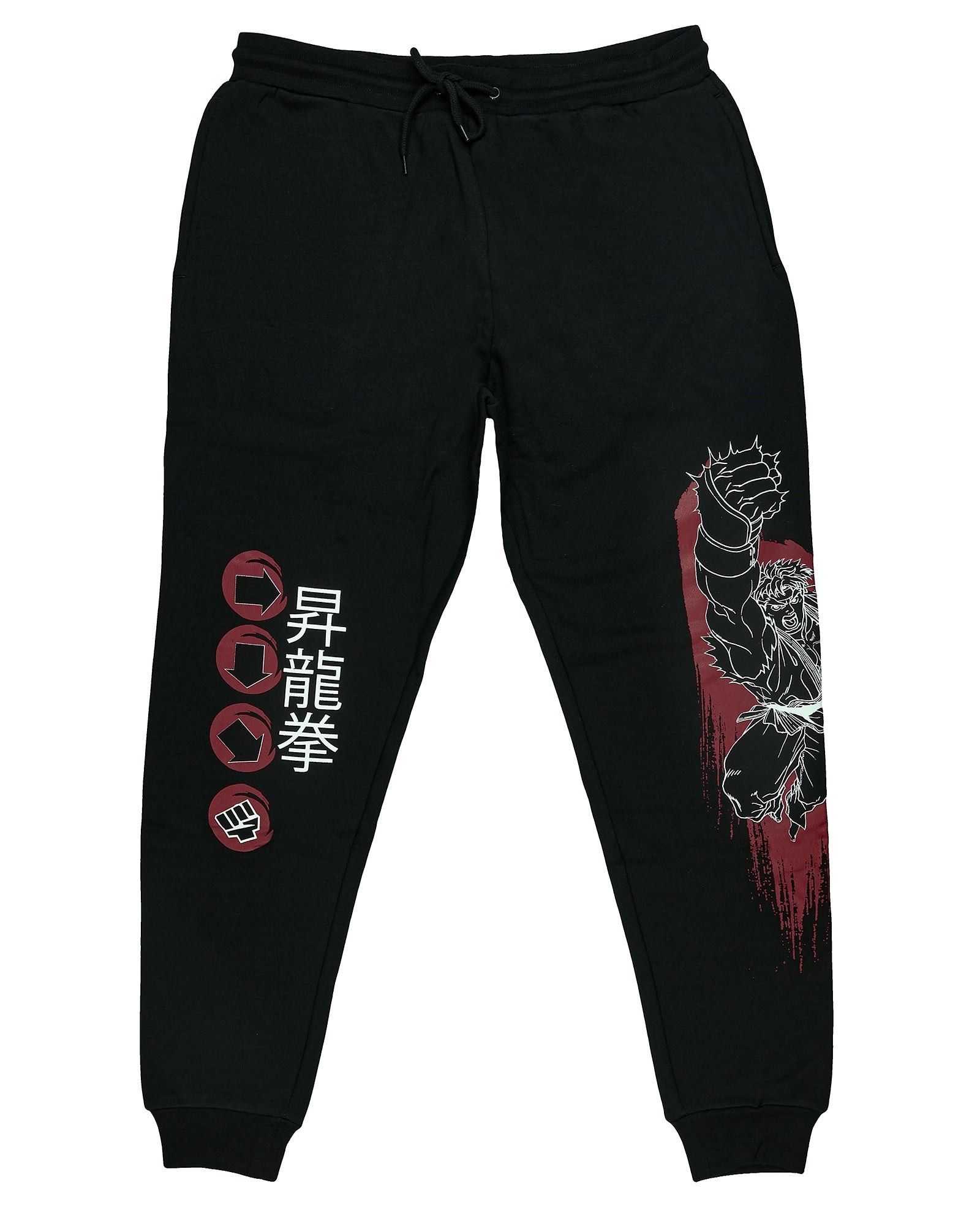 Street Fighter Pajama Pants Men's Ryu Game Character Lounge Jogger Pant