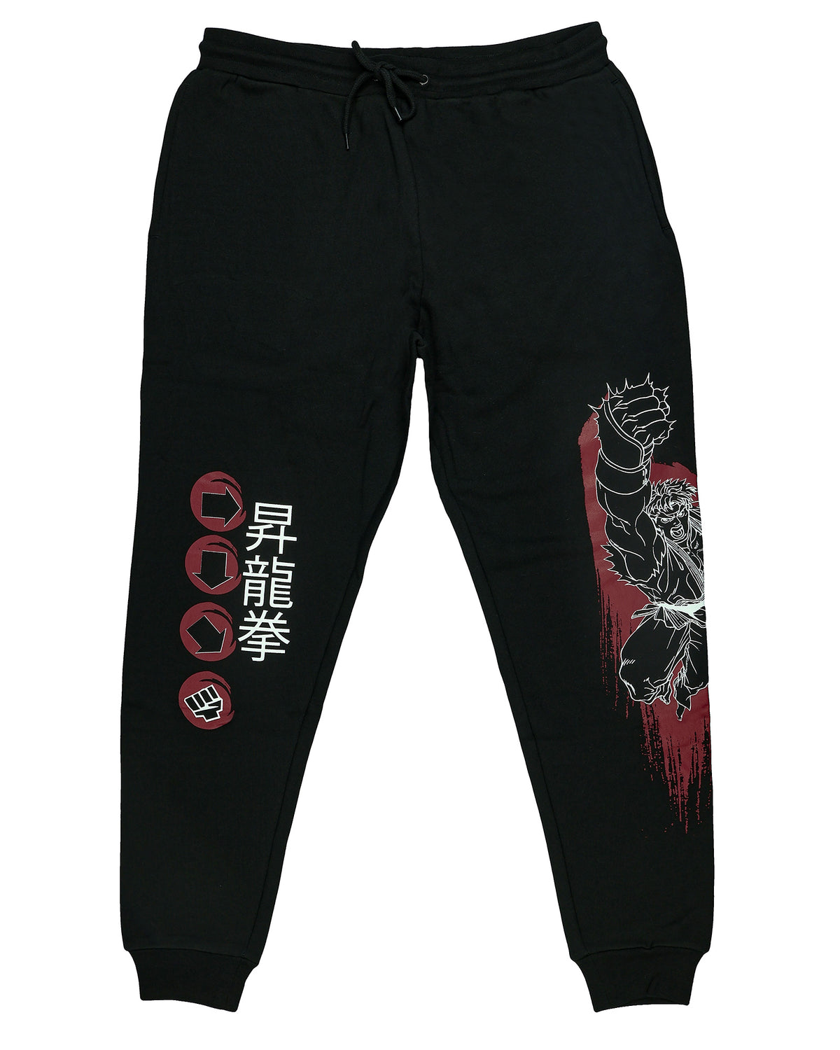 Street Fighter Pajama Pants Men's Ryu Game Character Lounge Jogger Pant