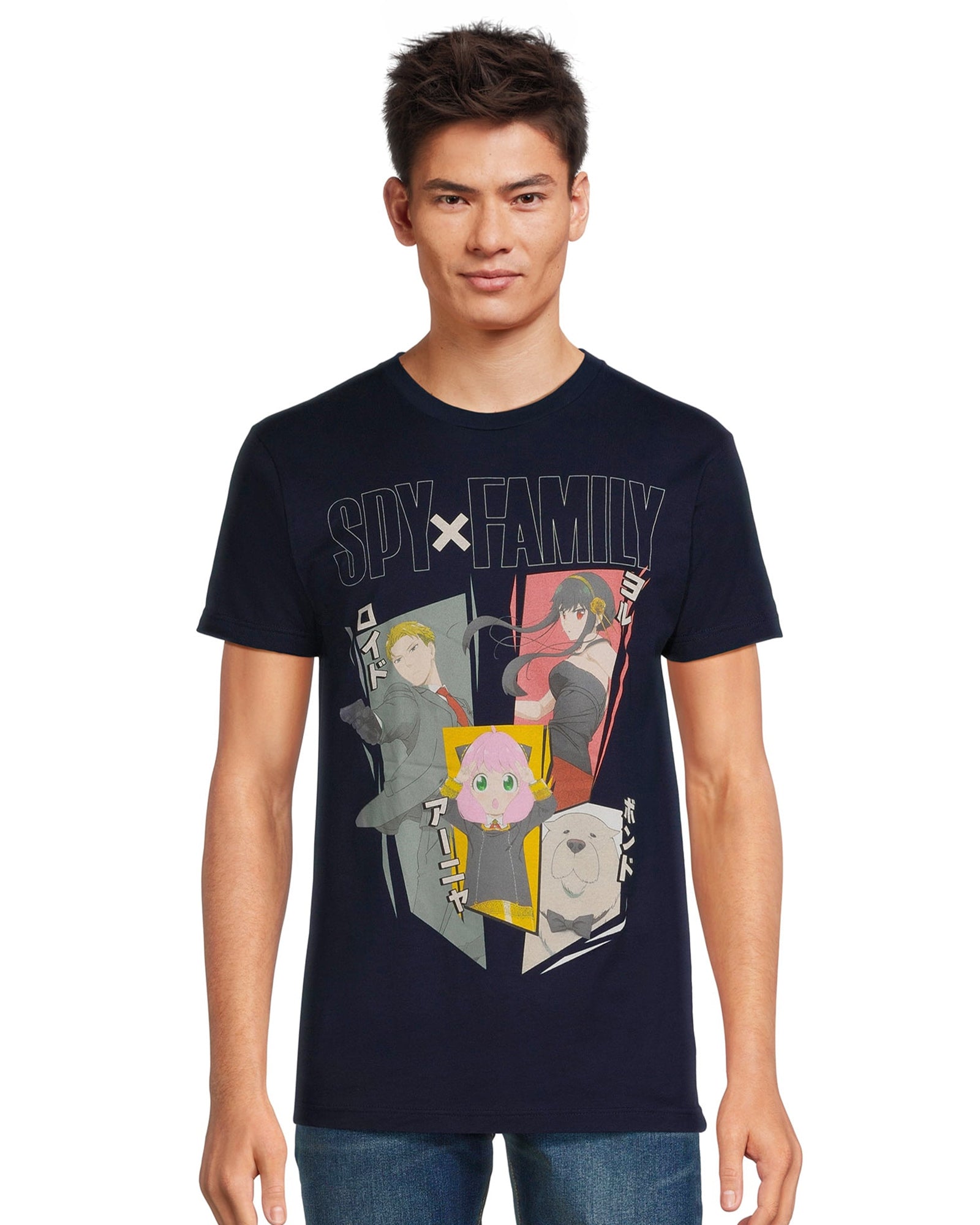 Spy X Family T-Shirt Men's Forger Family Design Short Sleeve Tee