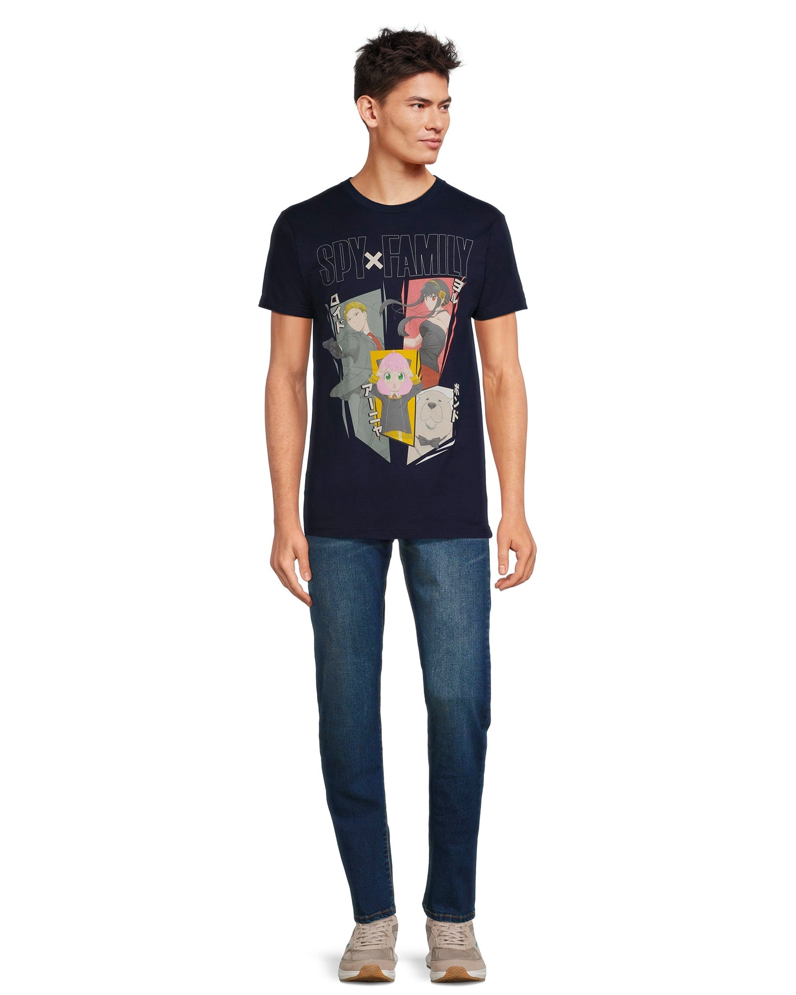 Spy X Family T-Shirt Men's Forger Family Design Short Sleeve Tee