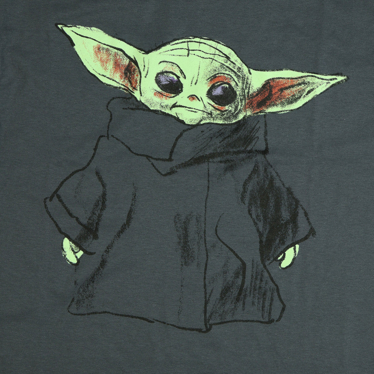 Star Wars T-Shirt Men's Grogu Sketch Style Design Short Sleeve Tee