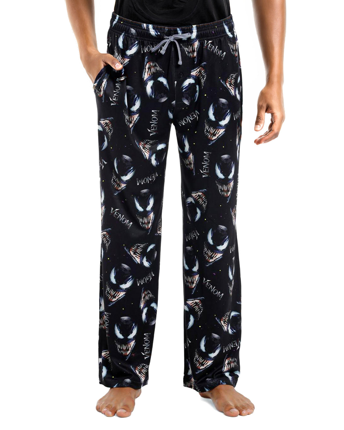 Marvel Venom Pajama Pants Men's Logo AOP Lounge Sleep Pj Bottoms