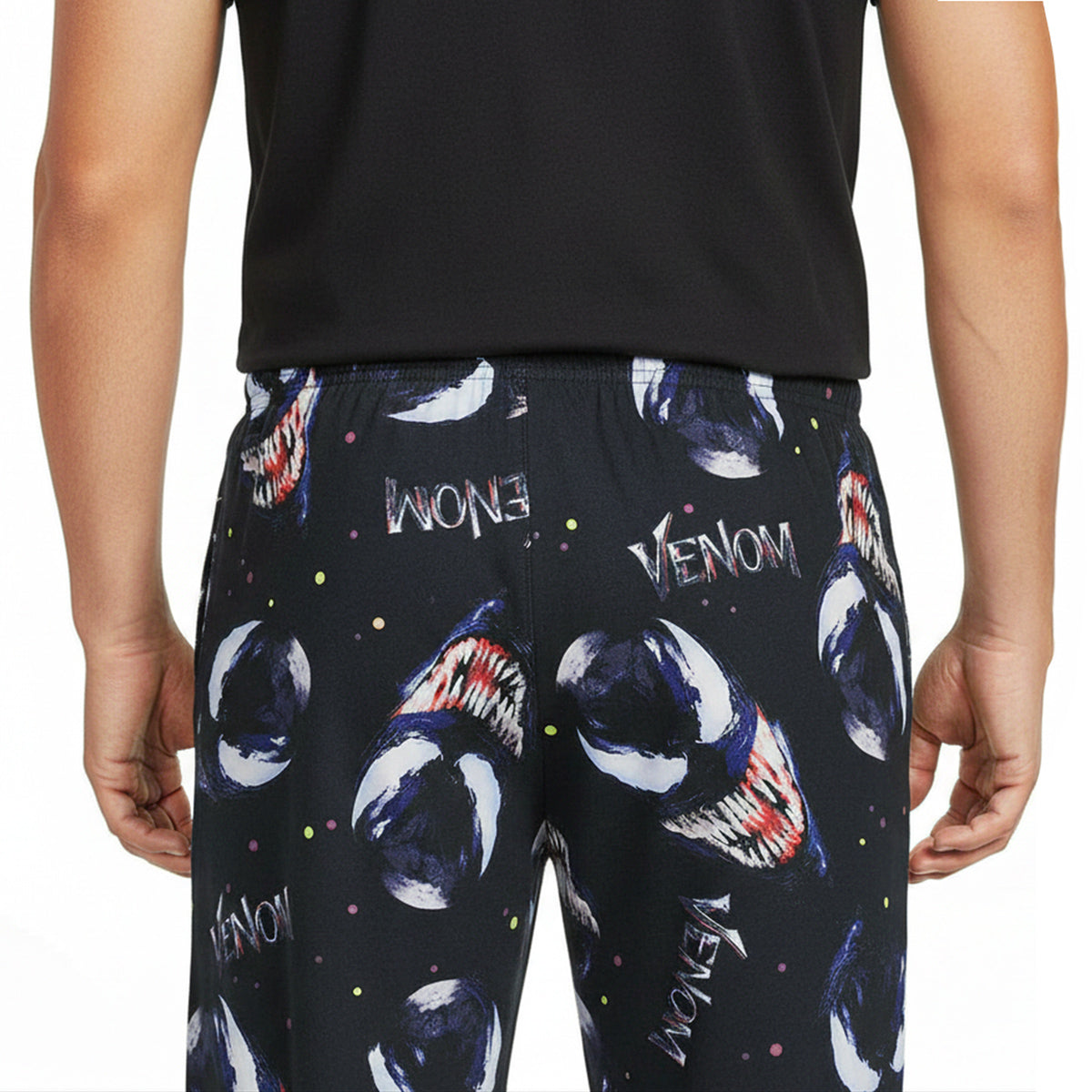 Marvel Venom Pajama Pants Men's Logo AOP Lounge Sleep Pj Bottoms