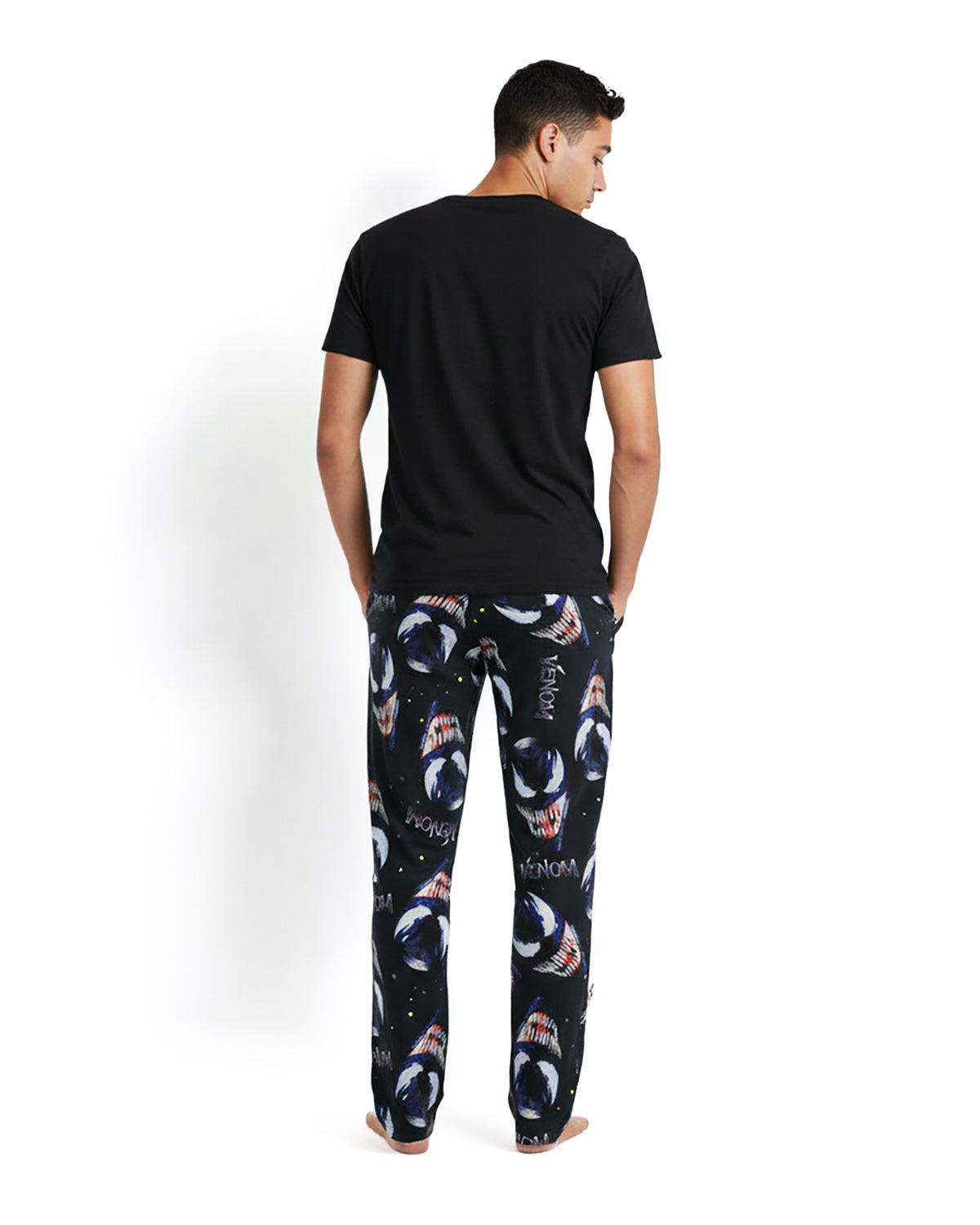 Marvel Venom Pajama Pants Men's Logo AOP Lounge Sleep Pj Bottoms