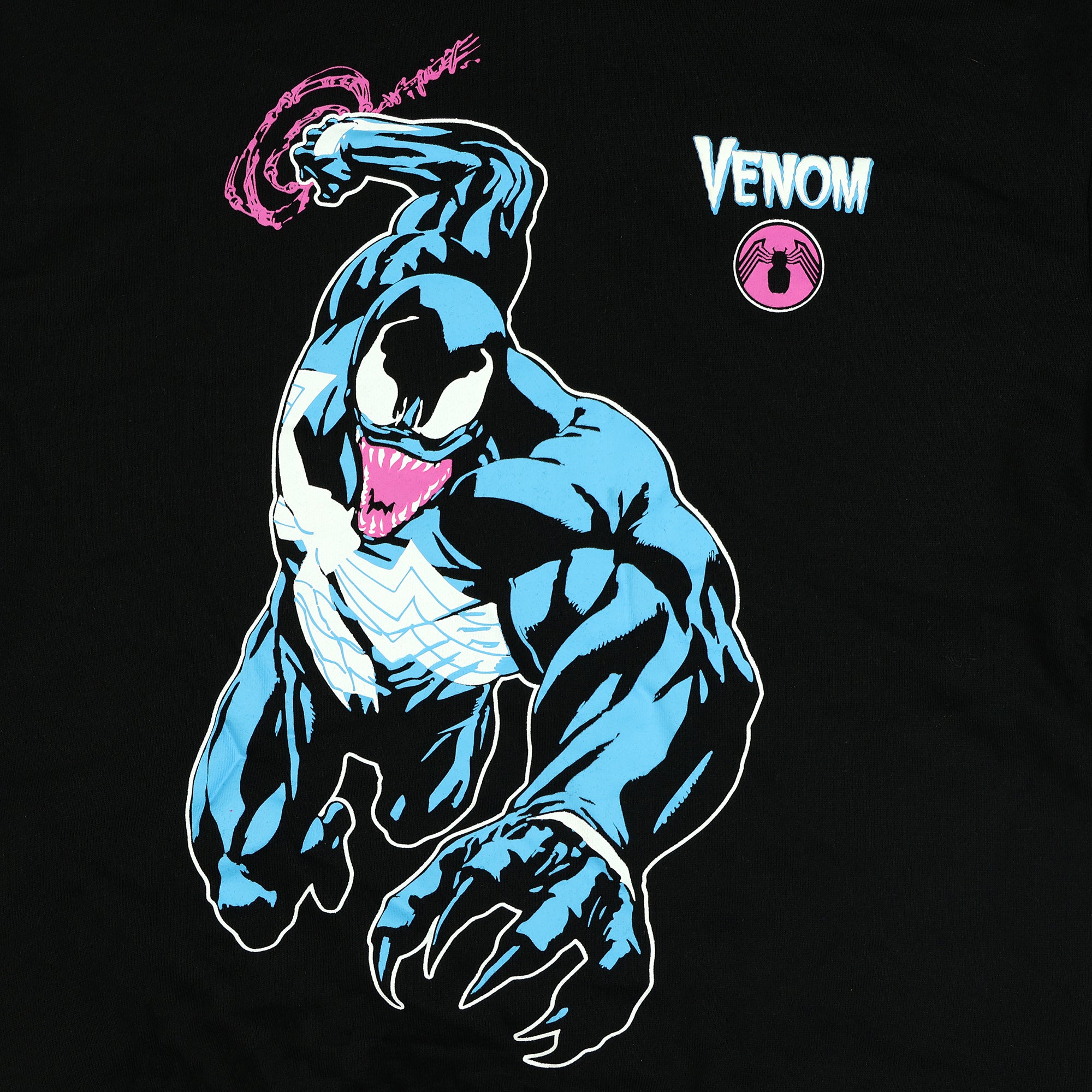 Marvel Venom Hoodie Boys' Sinister Smile Action Scene Pullover Sweatshirt