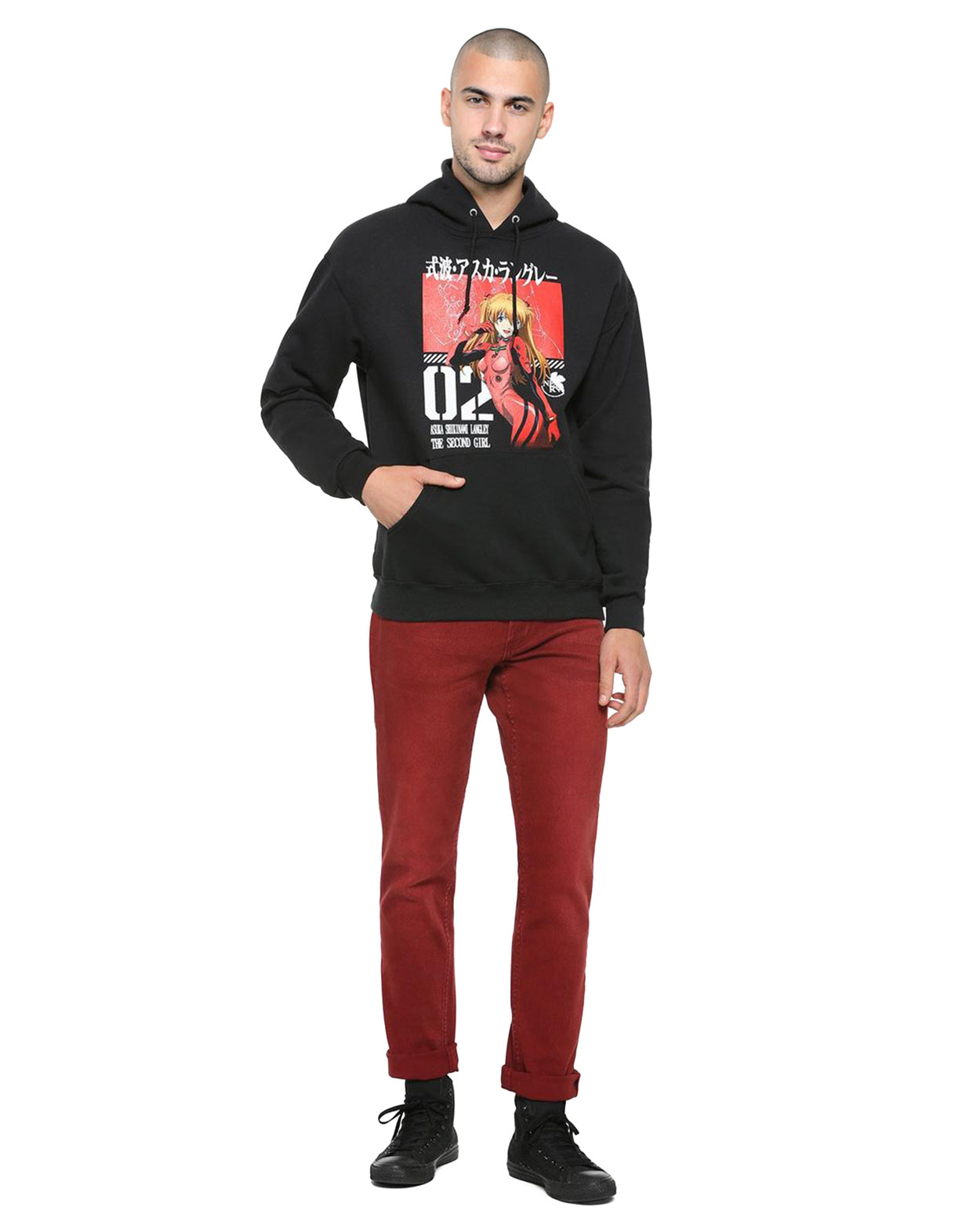 Neon Genesis Evangelion Hoodie Men's The Second Girl Adult Sweatshirt