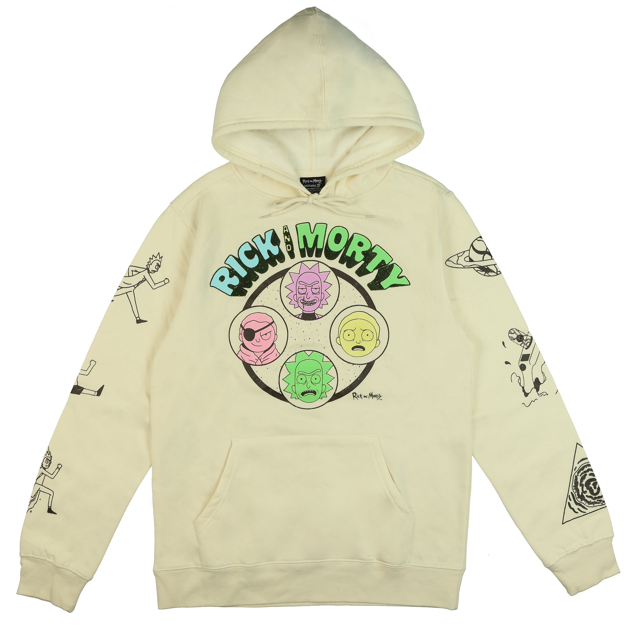 Rick And Morty Hoodie Men's Portal Long Sleeve Graphic Pullover