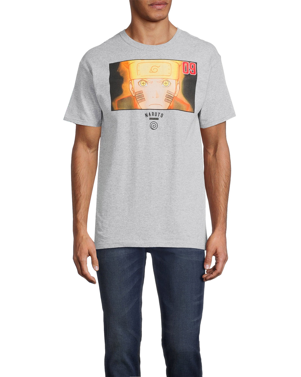 Naruto Uzumaki T-Shirt Men's 09 Kurama Cloak Short Sleeve Graphic Top