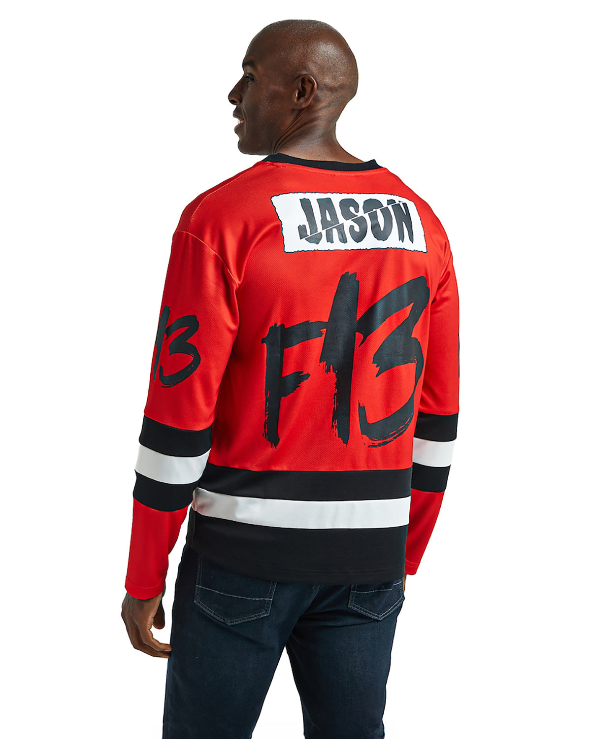 Friday The 13th Jersey Men's Jason Voorhees Mask Long Sleeve Shirt