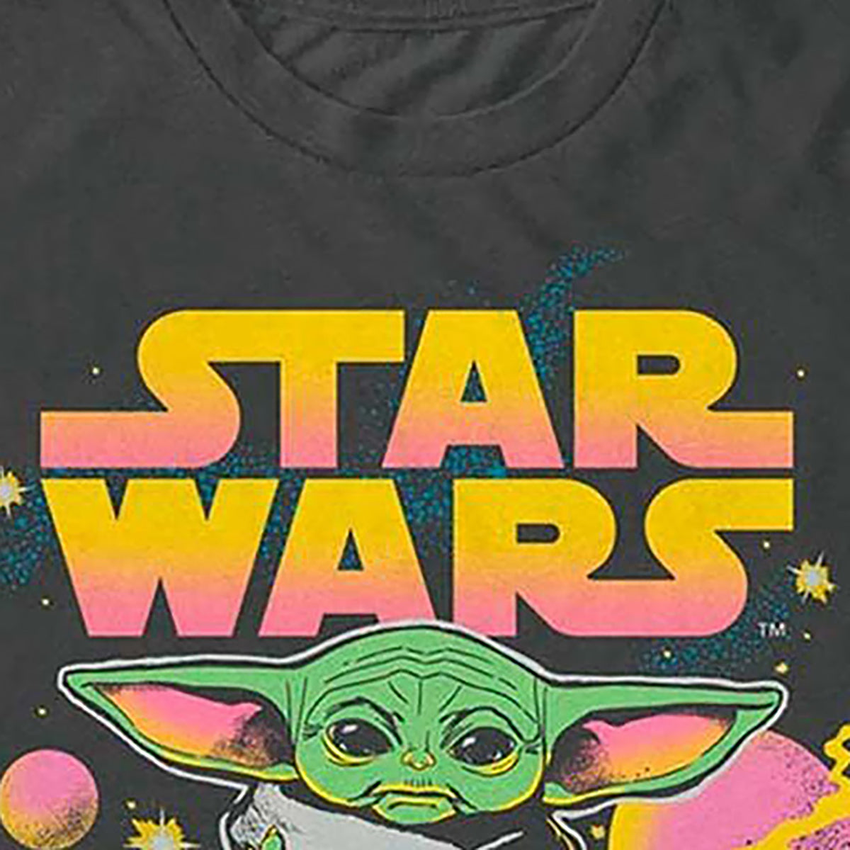 Disney Star Wars T-Shirt Men's Grogu Galaxy Short Sleeve Graphic Top