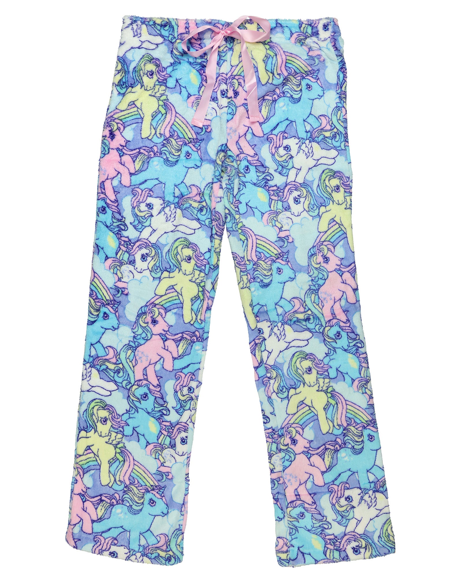 My Little Pony Pajamas Women's Pastel Fleece Lounge Pajama Pant Bottoms