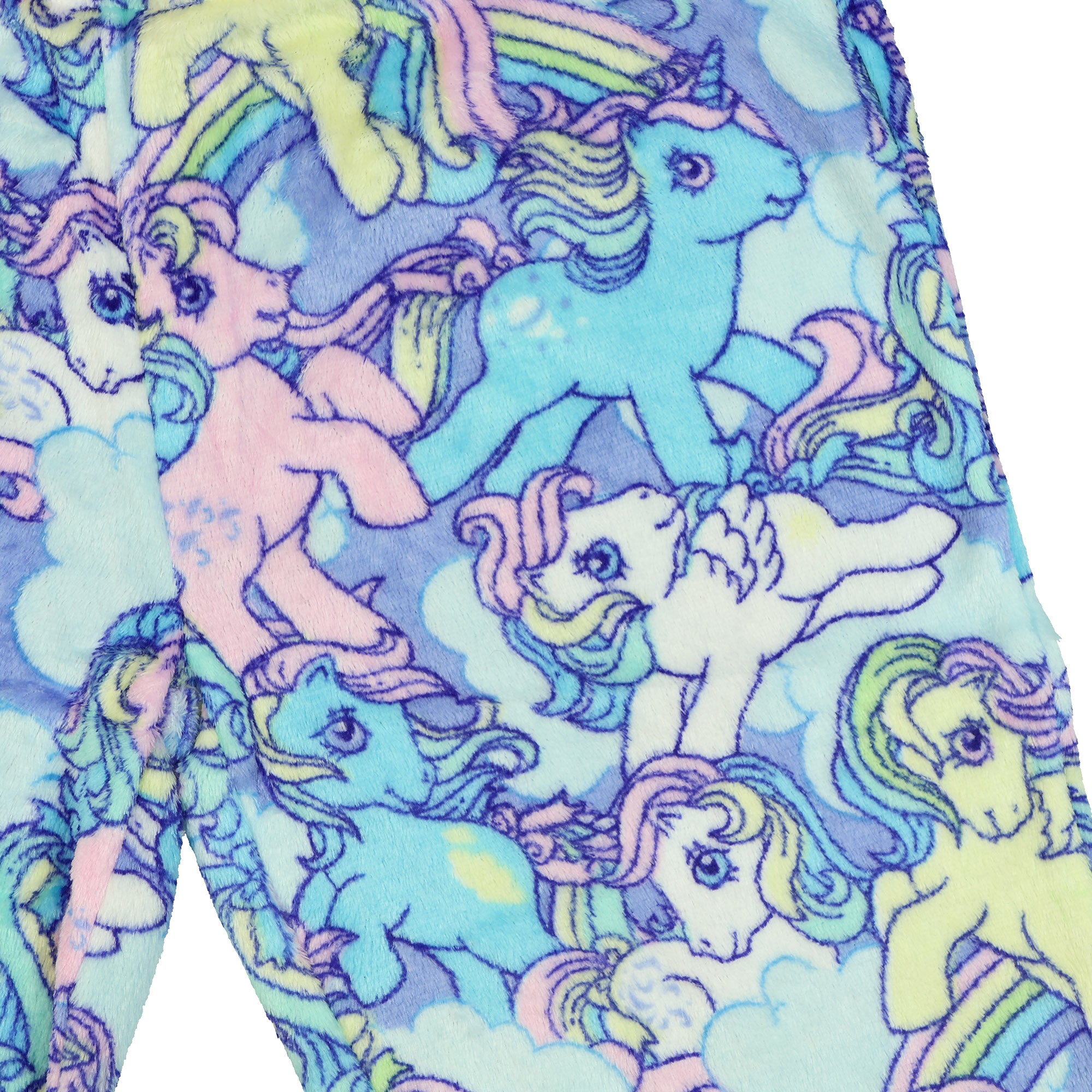 My Little Pony Pajamas Women's Pastel Fleece Lounge Pajama Pant Bottoms