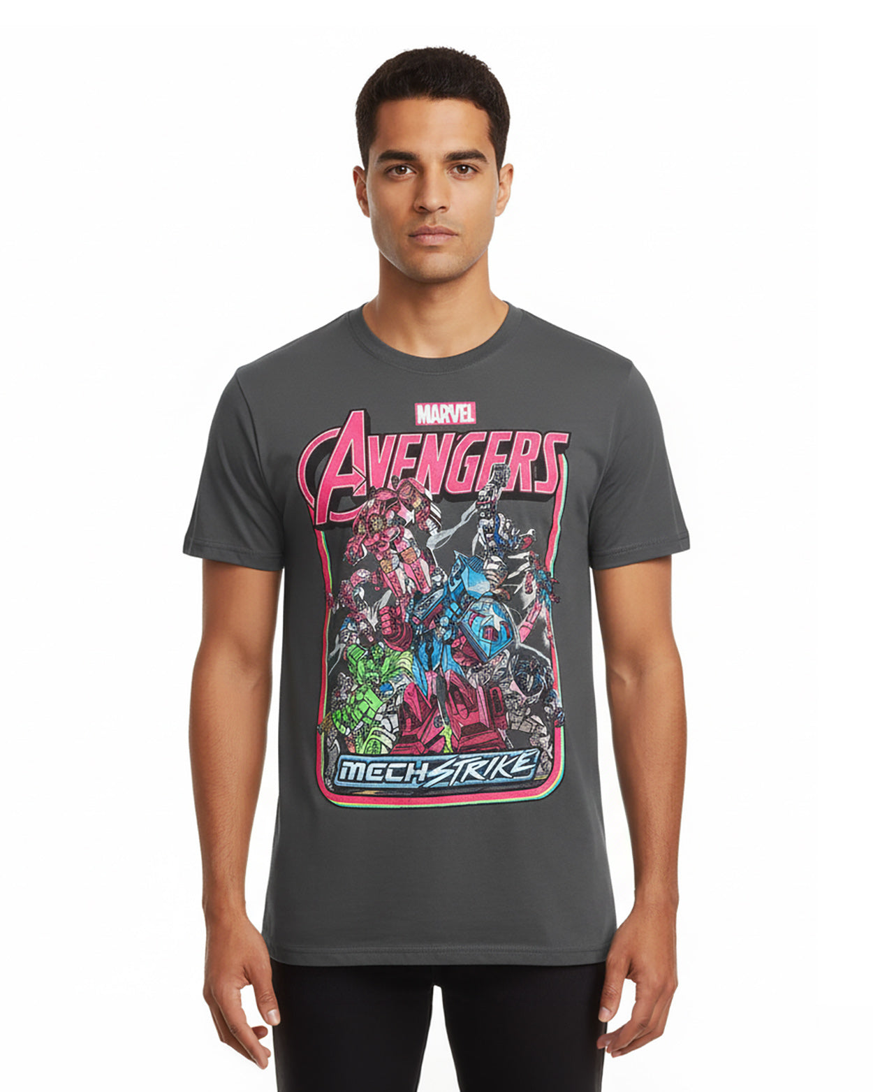 Marvel Avengers T-Shirt Men's Mech Strike Short Sleeve Tee