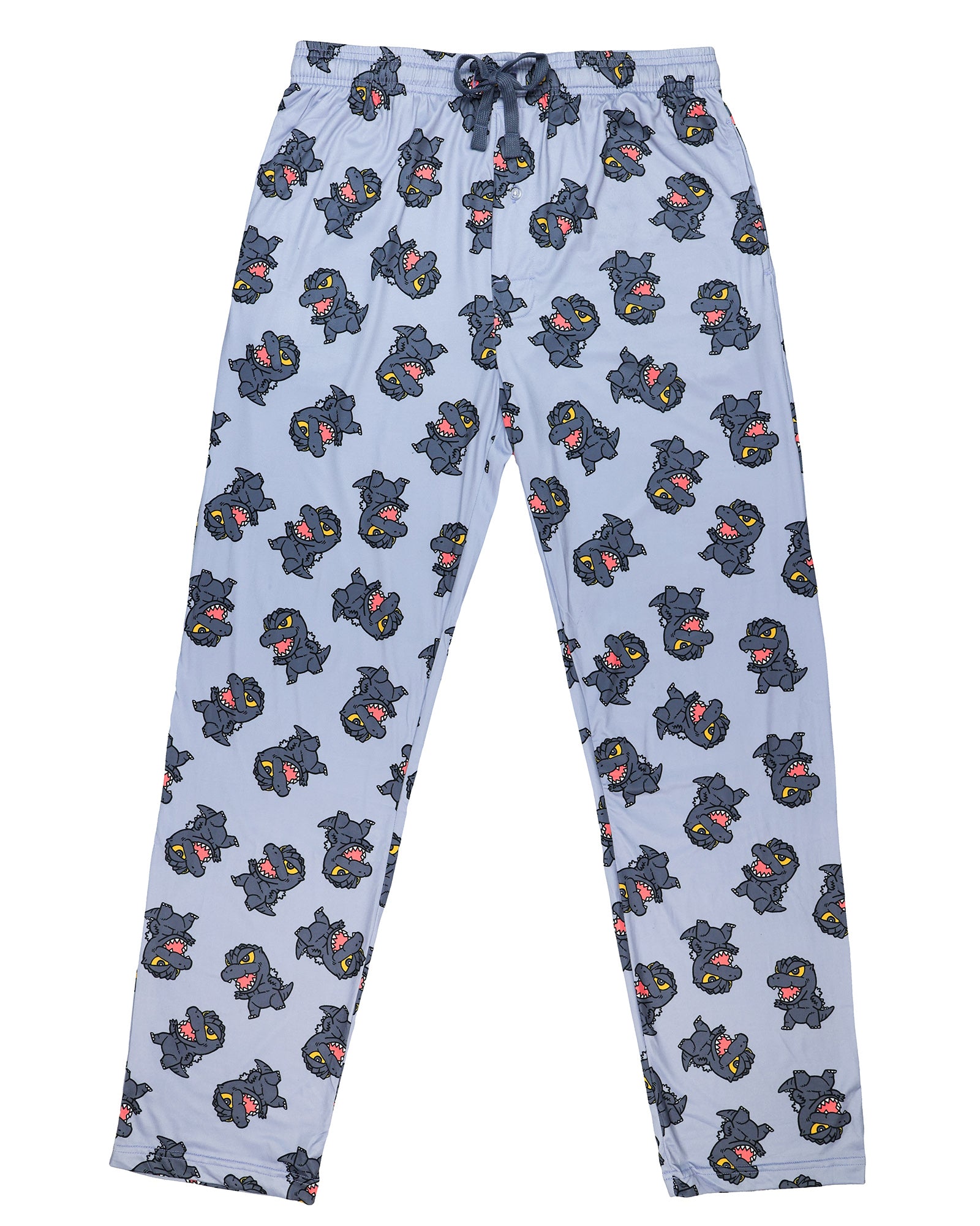 Godzilla Pajamas Men's Chibi Character AOP Lounge Sleep Pajama Pants